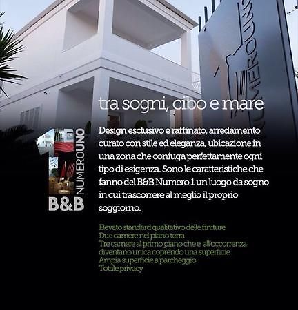B&B Numero Uno Bisceglie Exteriér fotografie