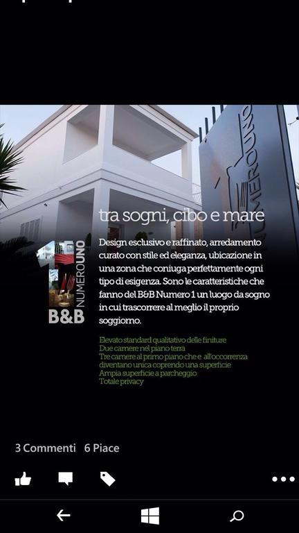 B&B Numero Uno Bisceglie Exteriér fotografie